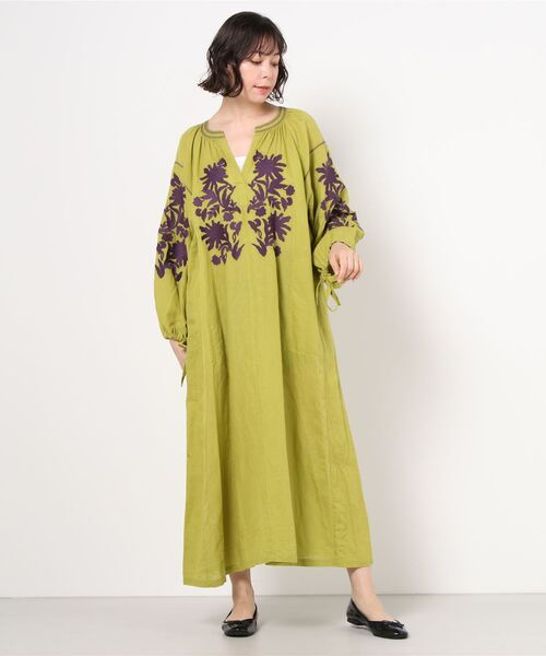 sara mallika（サラ マリカ）の「Sara mallika CTN LINEN BIG FLOWER