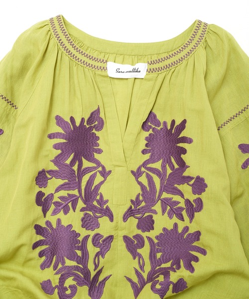 sara mallika（サラ マリカ）の「Sara mallika CTN LINEN BIG FLOWER