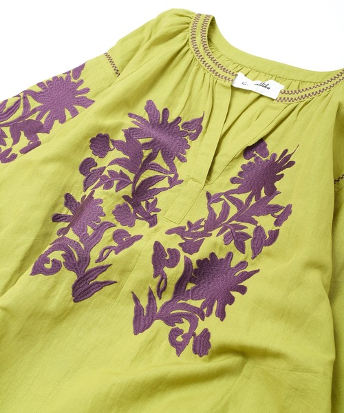 sara mallika（サラ マリカ）の「Sara mallika CTN LINEN BIG FLOWER