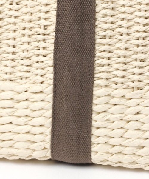 studio CLIP（スタディオクリップ）の「テープペーパーカゴバッグ（かごバッグ・レディース・ブラウン/ナチュラル/ライトブルー・FREE）」の17枚目の写真