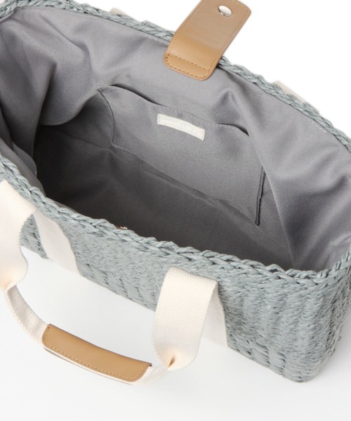 studio CLIP（スタディオクリップ）の「テープペーパーカゴバッグ（かごバッグ・レディース・ブラウン/ナチュラル/ライトブルー・FREE）」の21枚目の写真