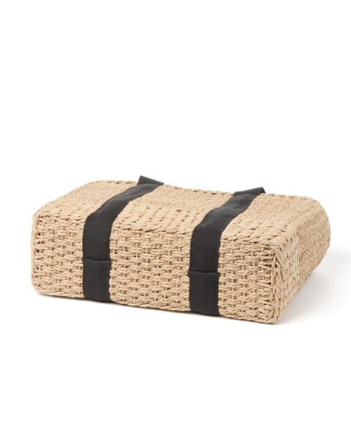 studio CLIP（スタディオクリップ）の「テープペーパーカゴバッグ（かごバッグ・レディース・ブラウン/ナチュラル/ライトブルー・FREE）」の13枚目の写真