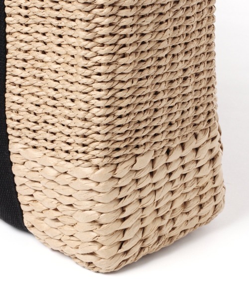 studio CLIP（スタディオクリップ）の「テープペーパーカゴバッグ（かごバッグ・レディース・ブラウン/ナチュラル/ライトブルー・FREE）」の19枚目の写真