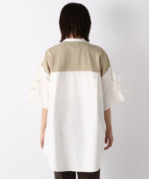 JEANASIS(ジーナシス)の「14Gニットスイッチングシャツ/952046(シャツ/ブラウス・レディース・ホワイト系その他/ブラック系その他・FREE)」の16枚目の写真