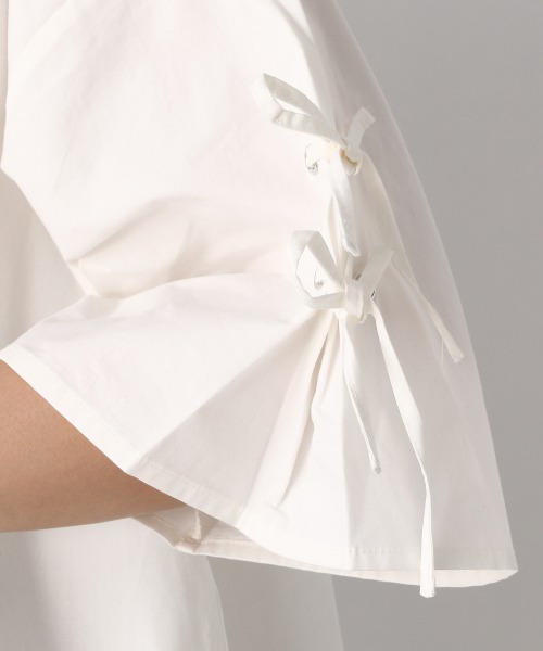 JEANASIS(ジーナシス)の「14Gニットスイッチングシャツ/952046(シャツ/ブラウス・レディース・ホワイト系その他/ブラック系その他・FREE)」の6枚目の写真