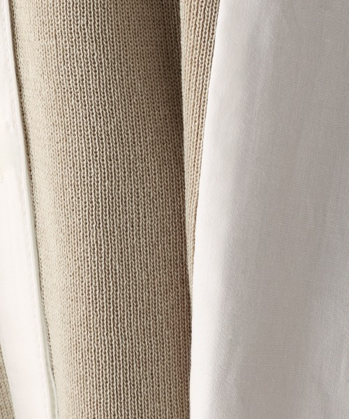 JEANASIS(ジーナシス)の「14Gニットスイッチングシャツ/952046(シャツ/ブラウス・レディース・ホワイト系その他/ブラック系その他・FREE)」の14枚目の写真