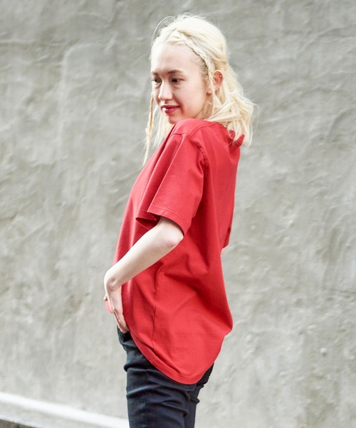 X-girl（エックスガール）の「EMBROIDERED SUNFLOWER LOGO S/S