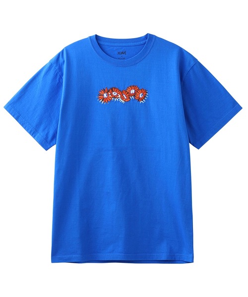 X-girl（エックスガール）の「EMBROIDERED SUNFLOWER LOGO S/S TEE（Tシャツ/カットソー・レディース・レッド/ホワイト/ブルー/ブラック・M/L/S/XS）」の18枚目の写真