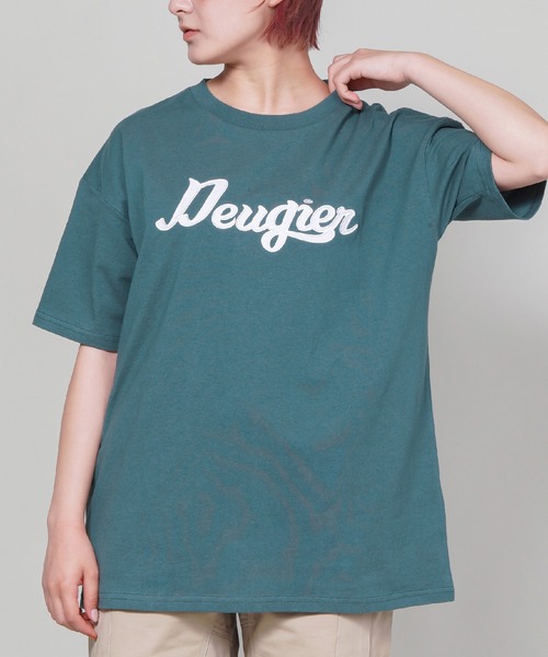 SPINNS（スピンズ）の「【ゆったりシルエット】B.BALＬロゴTシャツ（Tシャツ/カットソー・レディース・ネイビー/オフホワイト/グリーン・ONESIZE）」の2枚目の写真