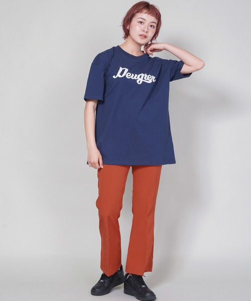 SPINNS（スピンズ）の「【ゆったりシルエット】B.BALＬロゴTシャツ（Tシャツ/カットソー・レディース・ネイビー/オフホワイト/グリーン・ONESIZE）」の16枚目の写真