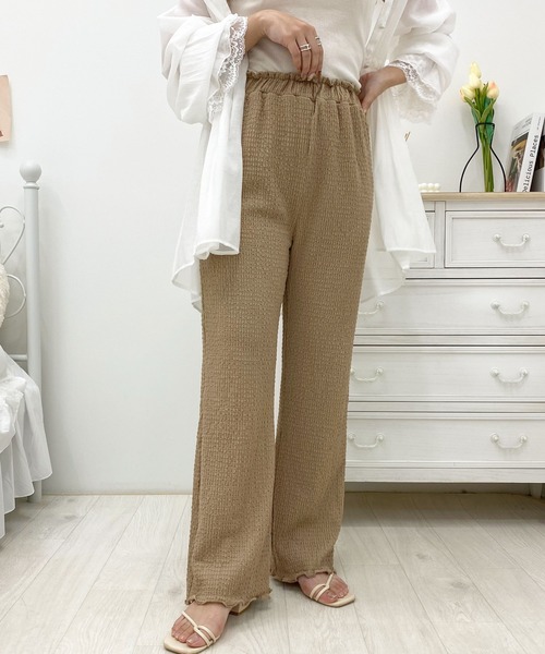 apres jour（アプレジュール）の「シャーリングクロスイージーパンツ【ZOZOTOWN限定アイテム】（その他パンツ・レディース・モカ/ブラック/アイボリー・SMALL/X-LARGE/MEDIUM）」の17枚目の写真