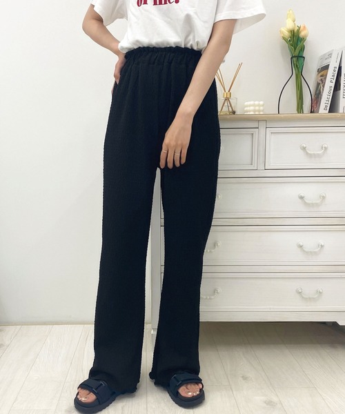 apres jour（アプレジュール）の「シャーリングクロスイージーパンツ【ZOZOTOWN限定アイテム】（その他パンツ・レディース・モカ/ブラック/アイボリー・SMALL/X-LARGE/MEDIUM）」の10枚目の写真