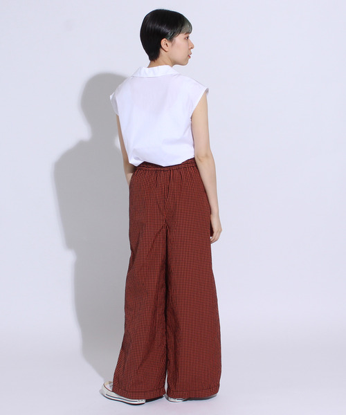 CHILD WOMAN(チャイルドウーマン)の「100/2ブロード開衿フレンチスリーブ ブラウス(シャツ/ブラウス・レディース・ホワイト/その他/ブラック/レッド系その他・FREE)」の8枚目の写真