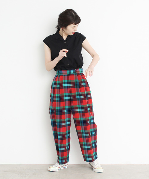 CHILD WOMAN(チャイルドウーマン)の「100/2ブロード開衿フレンチスリーブ ブラウス(シャツ/ブラウス・レディース・ホワイト/その他/ブラック/レッド系その他・FREE)」の21枚目の写真