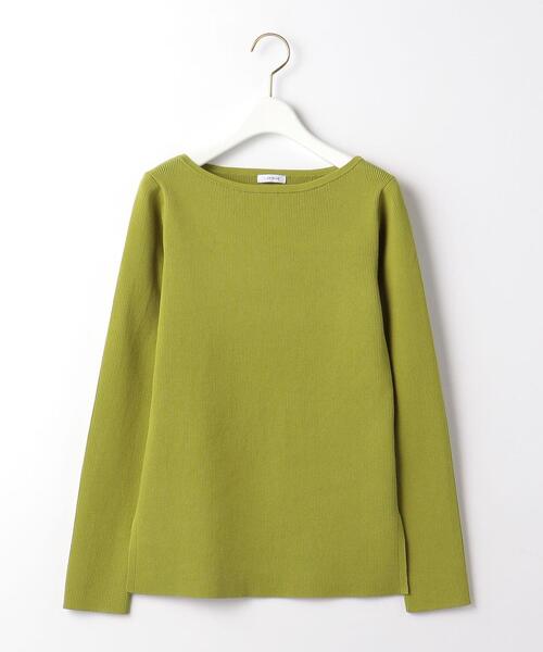 green label relaxing(グリーンレーベルリラクシング)の「<1_OF_MINE(ワンオブマイン)> リブ ボートネック ニット -ウォッシャブル-(ニット/セーター・レディース・ベージュ/ピンク/ダークグレー/ケリー・FREE)」の13枚目の写真