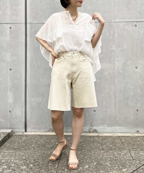 DouDou（ドゥドゥ）の「デニムショートパンツ（デニムパンツ