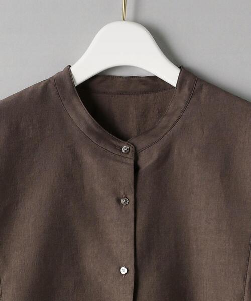 BEAUTY&YOUTH UNITED ARROWS(ビューティーアンドユースユナイテッドアローズ)の「BY ヨークバンドカラー5分袖 シャツ◆(シャツ/ブラウス・レディース・ダークブラウン/イエロー・FREE)」の10枚目の写真