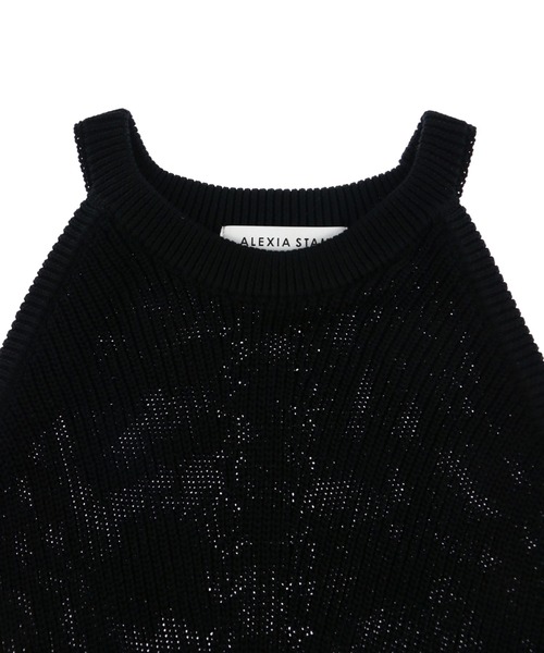 ALEXIA STAM（アリシアスタン）の「Knit Maxi Dress/ニットマキシドレス（ワンピース・レディース・ブラック/テラコッタ/ベージュ・FREE）」の9枚目の写真