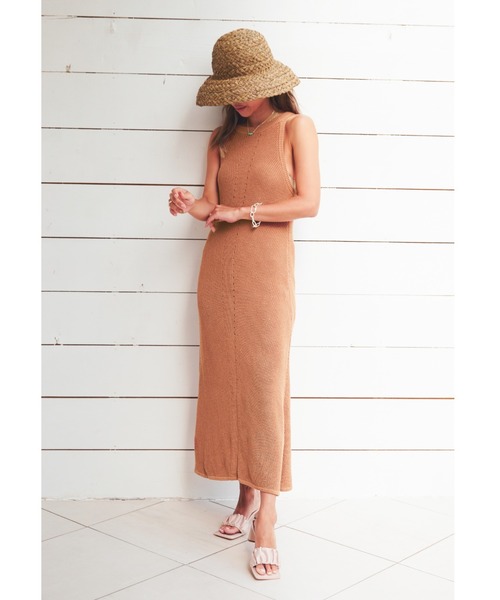 セール】Knit Maxi Dress/ニットマキシドレス（ワンピース