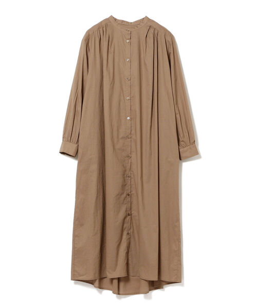 B:MING by BEAMS(ビーミングバイビームス)の「B:MING by BEAMS / バンドカラー シャツワンピース(ワンピース・レディース・オフホワイト/ブラウン系その他4/ブラック系その他4・MEDIUM/SMALL)」の3枚目の写真