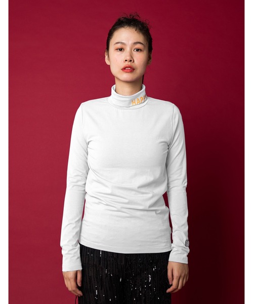 可愛いクリスマスツリーやギフトが Top Neck Neck High High Colorful Sunny Top Tシャツ カットソー Little Figh Bite リトルサニーバイト のtシャツ カットソー Colorful Neck Bite リトルサニー バイト のファッション