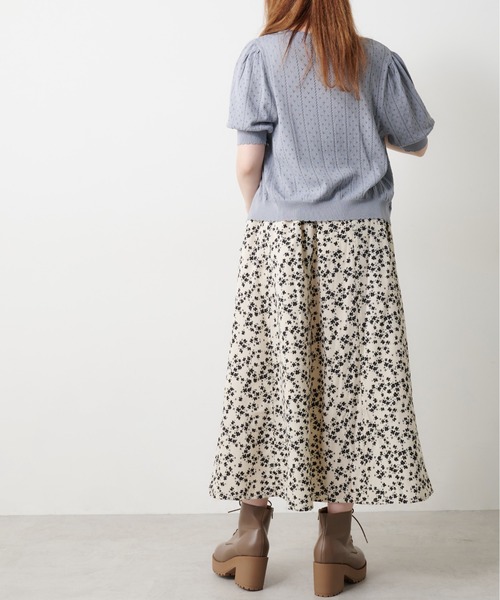 OLIVE des OLIVE（オリーブデオリーブ）の「サイドレースアップハギスカート（スカート・レディース・ブラック/ブラウン/オフホワイト/サックスブルー・FREE）」の12枚目の写真