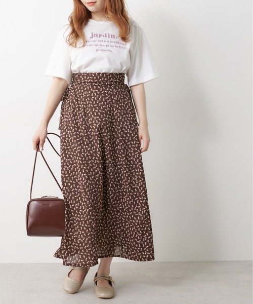 OLIVE des OLIVE（オリーブデオリーブ）の「サイドレースアップハギスカート（スカート・レディース・ブラック/ブラウン/オフホワイト/サックスブルー・FREE）」の6枚目の写真