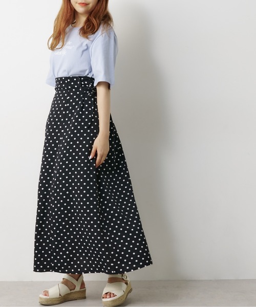 OLIVE des OLIVE（オリーブデオリーブ）の「サイドレースアップハギスカート（スカート・レディース・ブラック/ブラウン/オフホワイト/サックスブルー・FREE）」の18枚目の写真