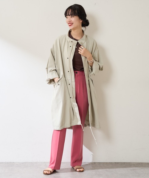 SHENERY（シーナリー）の「センタープレスパンツ（その他パンツ・レディース・ダークグリーン/ピンク/ネイビー・38/36）」の15枚目の写真