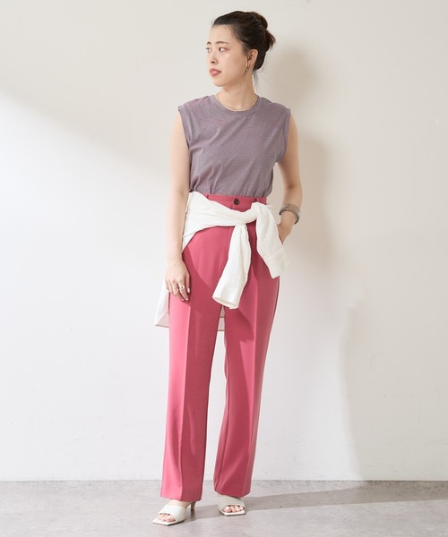 SHENERY（シーナリー）の「センタープレスパンツ（その他パンツ・レディース・ダークグリーン/ピンク/ネイビー・38/36）」の11枚目の写真