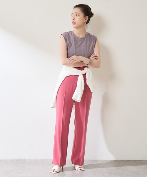 SHENERY（シーナリー）の「センタープレスパンツ（その他パンツ・レディース・ダークグリーン/ピンク/ネイビー・38/36）」の12枚目の写真