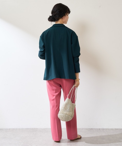 SHENERY（シーナリー）の「センタープレスパンツ（その他パンツ・レディース・ダークグリーン/ピンク/ネイビー・38/36）」の5枚目の写真