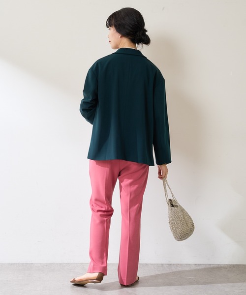 SHENERY（シーナリー）の「センタープレスパンツ（その他パンツ・レディース・ダークグリーン/ピンク/ネイビー・38/36）」の6枚目の写真