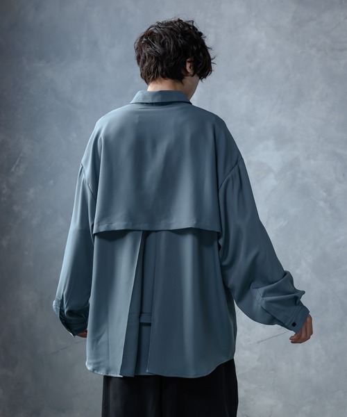 KUUUPY（クーピー）の「Inverted Pleats Shirts - インバーテッドプリーツシャツ（シャツ/ブラウス・メンズ・チャコールグレー/バーガンディー/グレイッシュブルー/ライトグリーン・SMALL/MEDIUM/LARGE）」の20枚目の写真