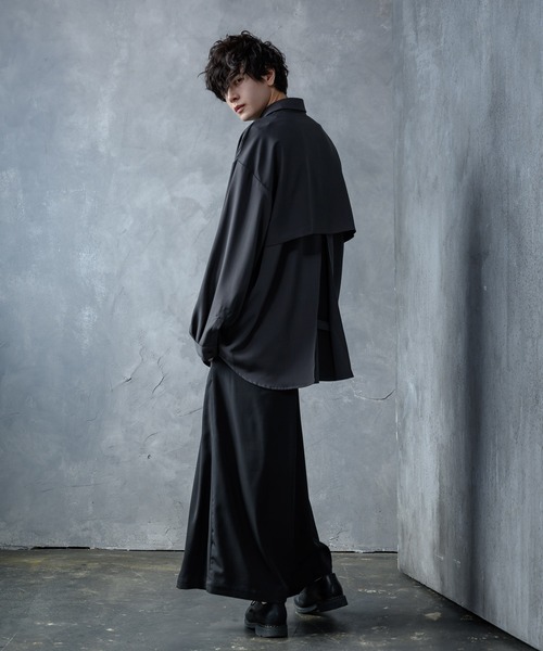 KUUUPY（クーピー）の「Inverted Pleats Shirts - インバーテッドプリーツシャツ（シャツ/ブラウス・メンズ・チャコールグレー/バーガンディー/グレイッシュブルー/ライトグリーン・SMALL/MEDIUM/LARGE）」の22枚目の写真