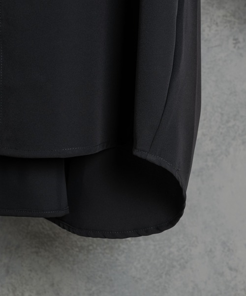 KUUUPY（クーピー）の「Inverted Pleats Shirts - インバーテッドプリーツシャツ（シャツ/ブラウス・メンズ・チャコールグレー/バーガンディー/グレイッシュブルー/ライトグリーン・SMALL/MEDIUM/LARGE）」の10枚目の写真