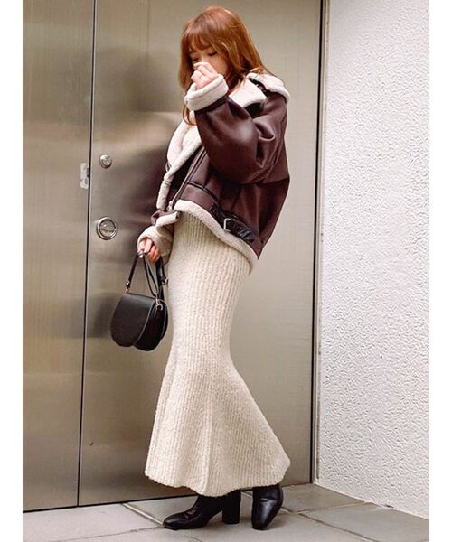 dazzlin(ダズリン)の「4wayポップコーンマーメイドワンピース(ワンピース・レディース・グレー/アイボリー/モカ・FREE)」の22枚目の写真