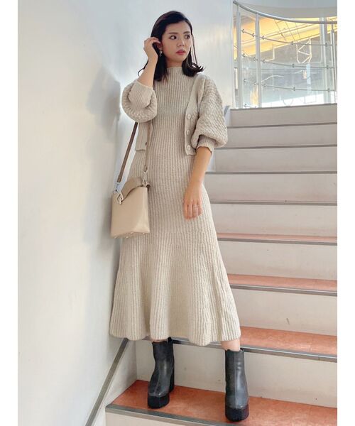 dazzlin(ダズリン)の「4wayポップコーンマーメイドワンピース(ワンピース・レディース・グレー/アイボリー/モカ・FREE)」の16枚目の写真