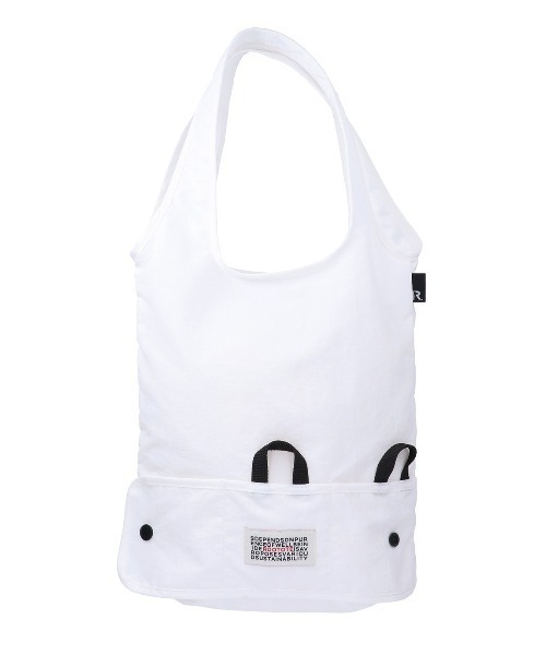 ROOTOTE(ルートート)の「ルートート/ウォッシャブル ミニエコバッグ コンパクト SN.マルクトート.ミニ-B(エコバッグ/サブバッグ・レディース・ブルー/グレー/ホワイト/オリーブ/ブラック/レッド・FREE)」の2枚目の写真