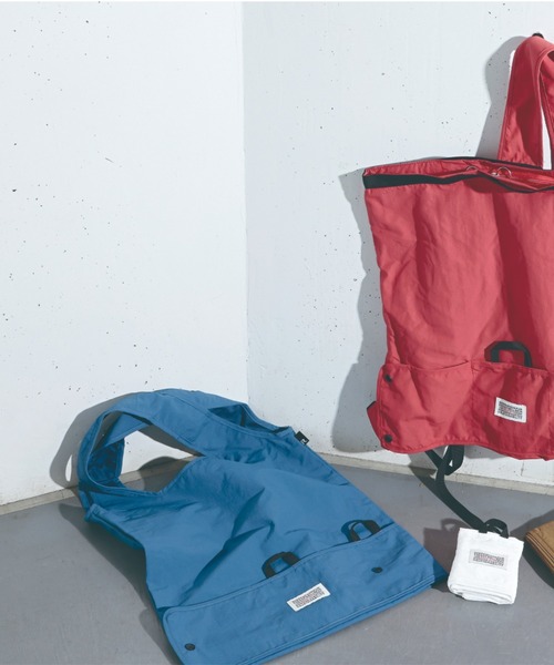 ROOTOTE(ルートート)の「ルートート/ウォッシャブル ミニエコバッグ コンパクト SN.マルクトート.ミニ-B(エコバッグ/サブバッグ・レディース・ブルー/グレー/ホワイト/オリーブ/ブラック/レッド・FREE)」の7枚目の写真