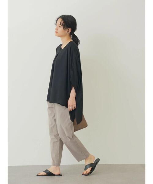 AMERICAN HOLIC（アメリカンホリック）の「異素材カットプルオーバー（Tシャツ/カットソー・レディース・ブラック/モカ・L/M）」の20枚目の写真
