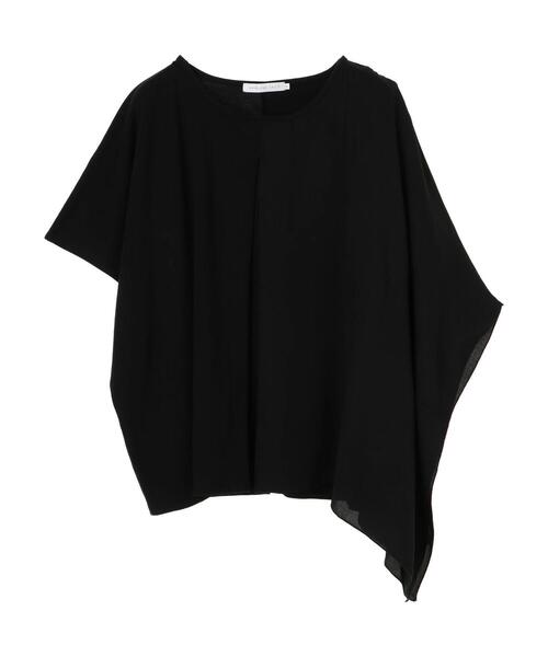 AMERICAN HOLIC（アメリカンホリック）の「異素材カットプルオーバー（Tシャツ/カットソー・レディース・ブラック/モカ・L/M）」の5枚目の写真