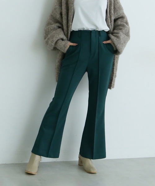 FREE'S MART（フリーズマート）の「【Sシリーズ対応】カルゼカットソーフレアパンツ（その他パンツ・レディース・ブラック/オレンジ/パープル/グリーン/グリーン系その他/レッド/ブラウン・X-SMALL/MEDIUM/SMALL）」の5枚目の写真