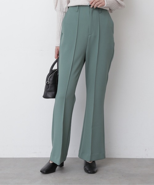 FREE'S MART（フリーズマート）の「【Sシリーズ対応】カルゼカットソーフレアパンツ（その他パンツ・レディース・ブラック/オレンジ/パープル/グリーン/グリーン系その他/レッド/ブラウン・X-SMALL/MEDIUM/SMALL）」の4枚目の写真