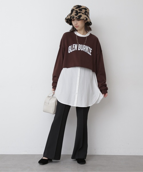 FREE'S MART（フリーズマート）の「【Sシリーズ対応】カルゼカットソーフレアパンツ（その他パンツ・レディース・ブラック/オレンジ/パープル/グリーン/グリーン系その他/レッド/ブラウン・X-SMALL/MEDIUM/SMALL）」の12枚目の写真