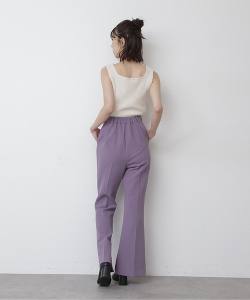 FREE'S MART（フリーズマート）の「【Sシリーズ対応】カルゼカットソーフレアパンツ（その他パンツ・レディース・ブラック/オレンジ/パープル/グリーン/グリーン系その他/レッド/ブラウン・X-SMALL/MEDIUM/SMALL）」の10枚目の写真