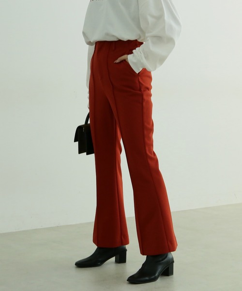 FREE'S MART（フリーズマート）の「【Sシリーズ対応】カルゼカットソーフレアパンツ（その他パンツ・レディース・ブラック/オレンジ/パープル/グリーン/グリーン系その他/レッド/ブラウン・X-SMALL/MEDIUM/SMALL）」の21枚目の写真