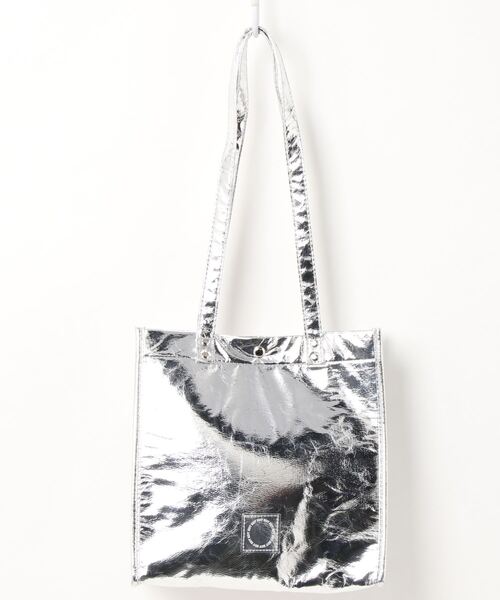 EDT（イーディーティー）の「EDT/イーディーティー BOX BAG LEIGH（トートバッグ・レディース・杢グレー/ブラック/ホワイト・ONE SIZE）」の3枚目の写真