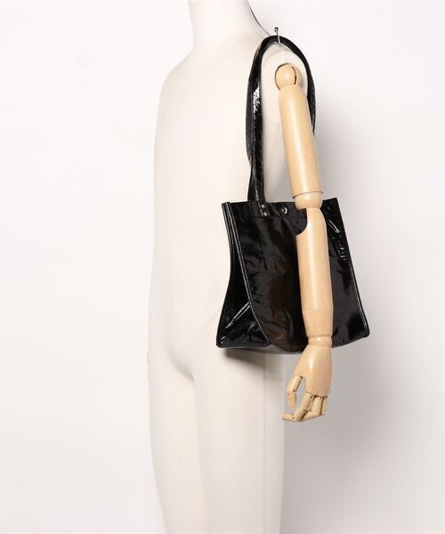 EDT（イーディーティー）の「EDT/イーディーティー BOX BAG LEIGH（トートバッグ・レディース・杢グレー/ブラック/ホワイト・ONE SIZE）」の4枚目の写真