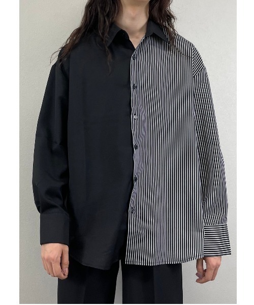 ASTRAL（アストラル）の「【Astral/アストラル】half stripe long sleeve shirt/長袖シャツ ストライプシャツ バイカラーシャツ（シャツ/ブラウス・メンズ・ホワイト/ブラック・ONE SIZE）」の8枚目の写真